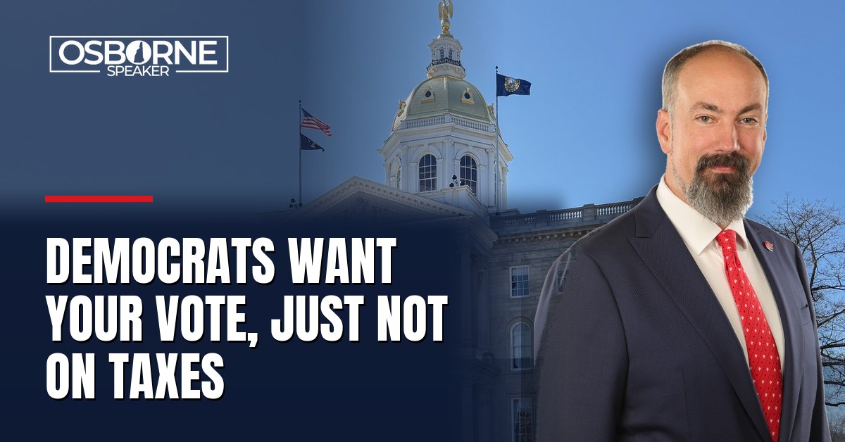 Osborne: Democrats want your vote in November, just not on taxes